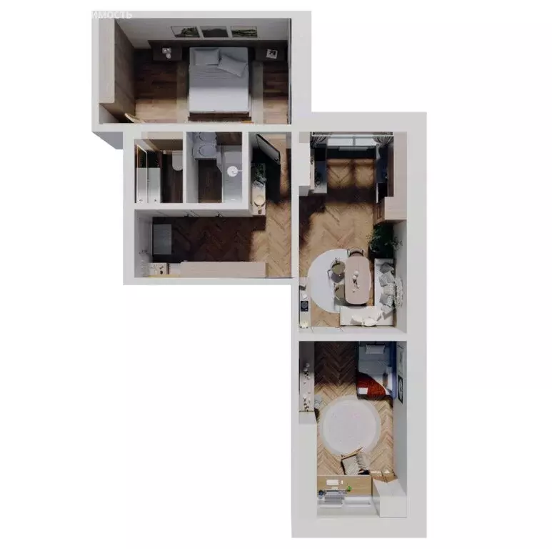 2-комнатная квартира: Иркутск, Култукская улица (65.2 м) - Фото 1