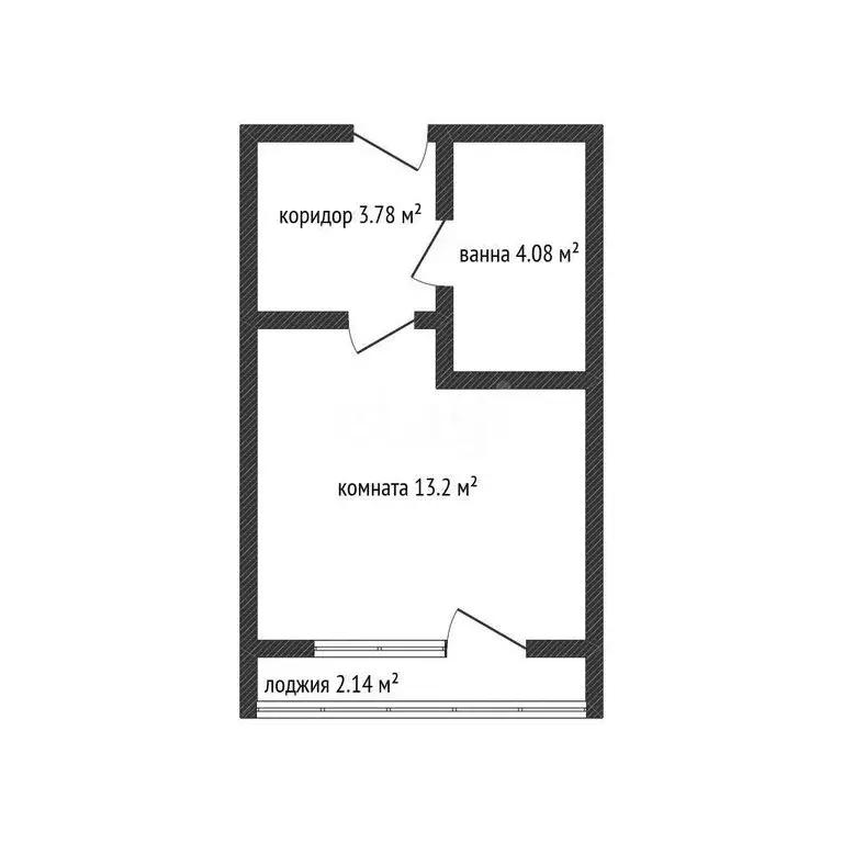 Квартира-студия: Краснодар, улица Красных Партизан, 1/4к21 (21 м) - Фото 1