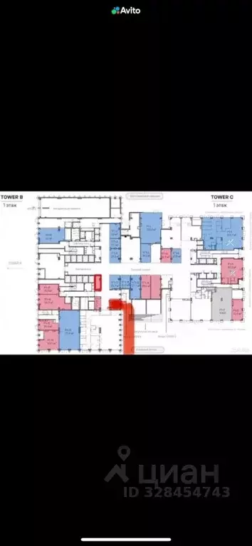 Помещение свободного назначения в Москва Стоун Савеловская бк, 1 (21 ... - Фото 2