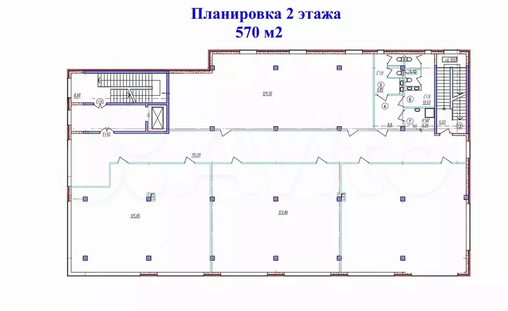 Помещение свободного назначения, 1620 м2 - Фото 1