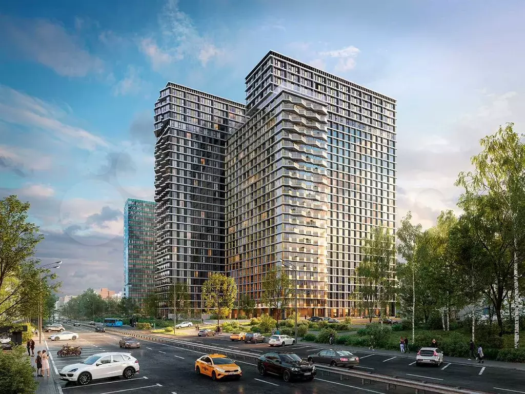 Апартаменты-студия, 27 м, 21/29 эт. - Фото 1