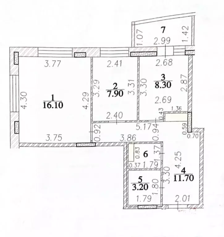 2-к кв. Чувашия, Чебоксары ул. Радужная, 9 (49.3 м) - Фото 2
