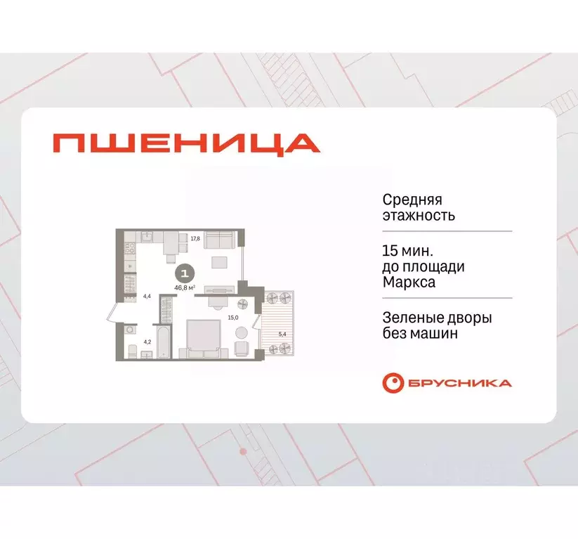 1-к кв. Новосибирская область, Новосибирский район, Краснообск рп ... - Фото 1