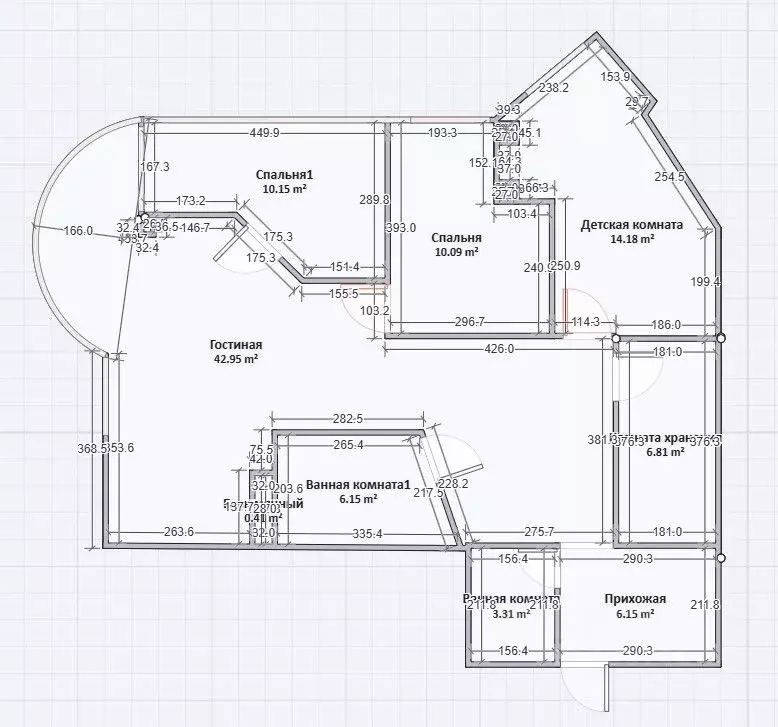 3-к кв. Краснодарский край, Сочи ул. Яна Фабрициуса, 2/28А (100.0 м) - Фото 1