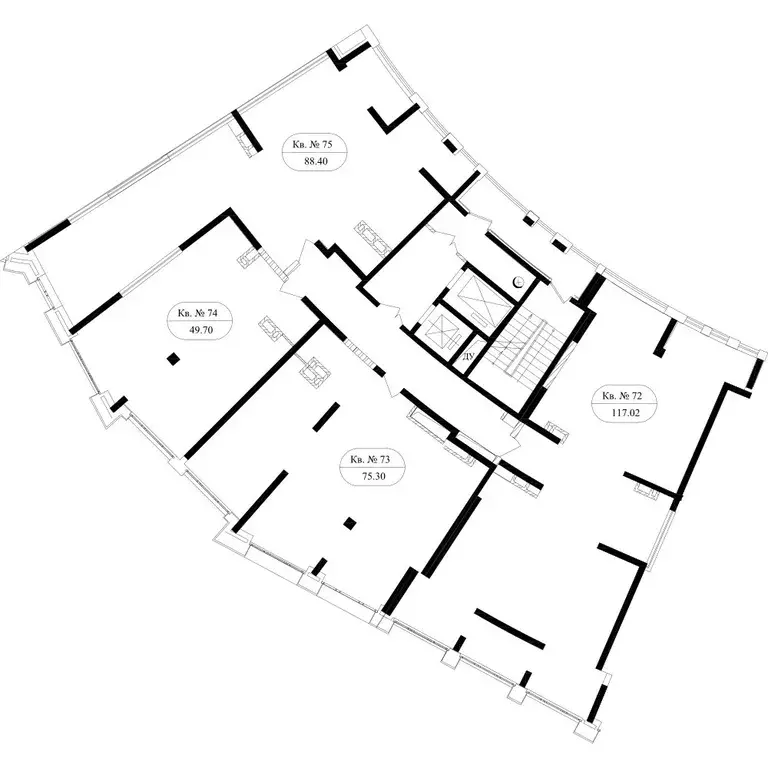 2-к кв. Москва ул. Маршала Рыбалко, 2к4 (82.9 м) - Фото 1