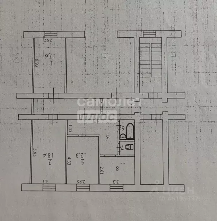 3-к кв. Иркутская область, Иркутск ул. Розы Люксембург, 57 (77.6 м) - Фото 2