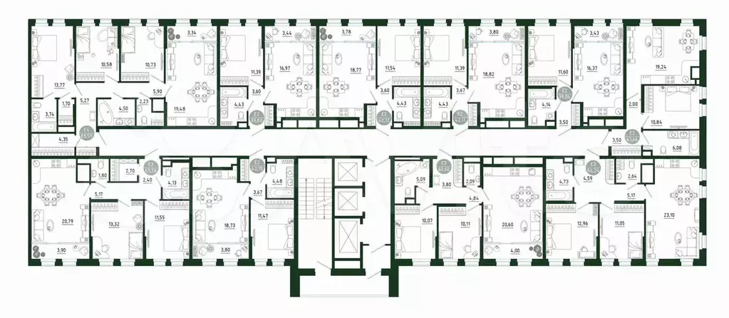 1-к. квартира, 42,1 м, 25/25 эт. - Фото 1