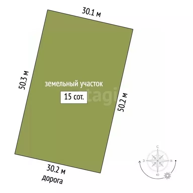 Участок в Мордовия, Кочкуровский район, с. Булгаково ул. Северная ... - Фото 1