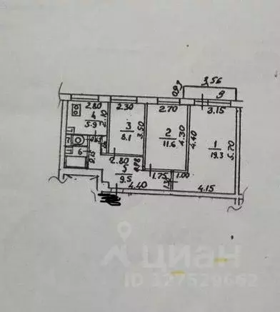 3-к кв. Московская область, Видное Советская ул., 19А (58.7 м) - Фото 1