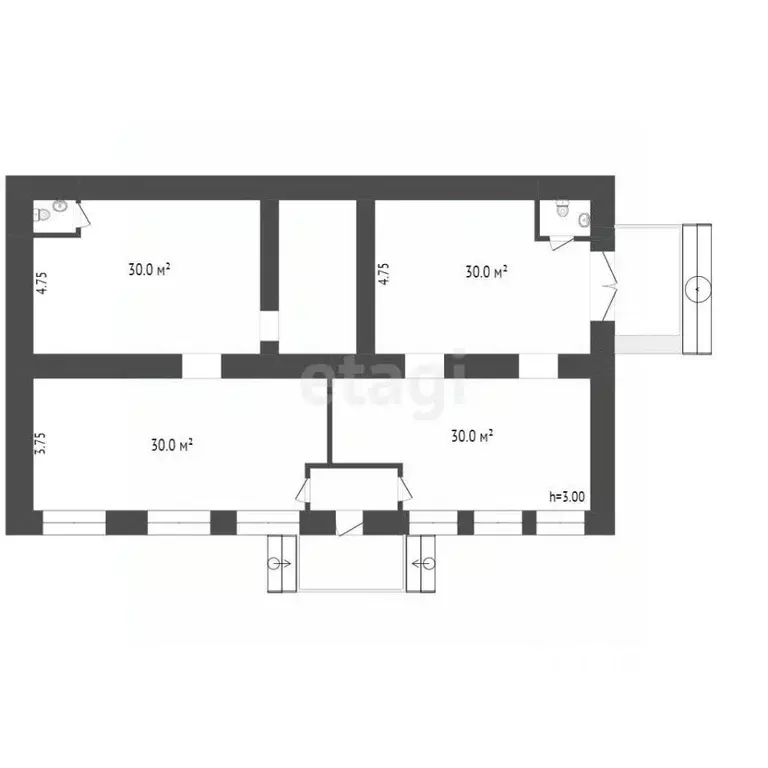 Торговая площадь в Мордовия, Рузаевка ул. Ленина, 63 (60 м) - Фото 1