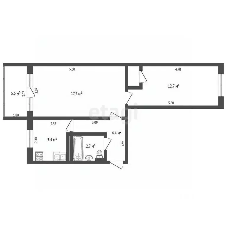 2-к кв. Крым, Ялта муниципальный округ, Гурзуф пгт ул. Соловьева, 4 ... - Фото 2