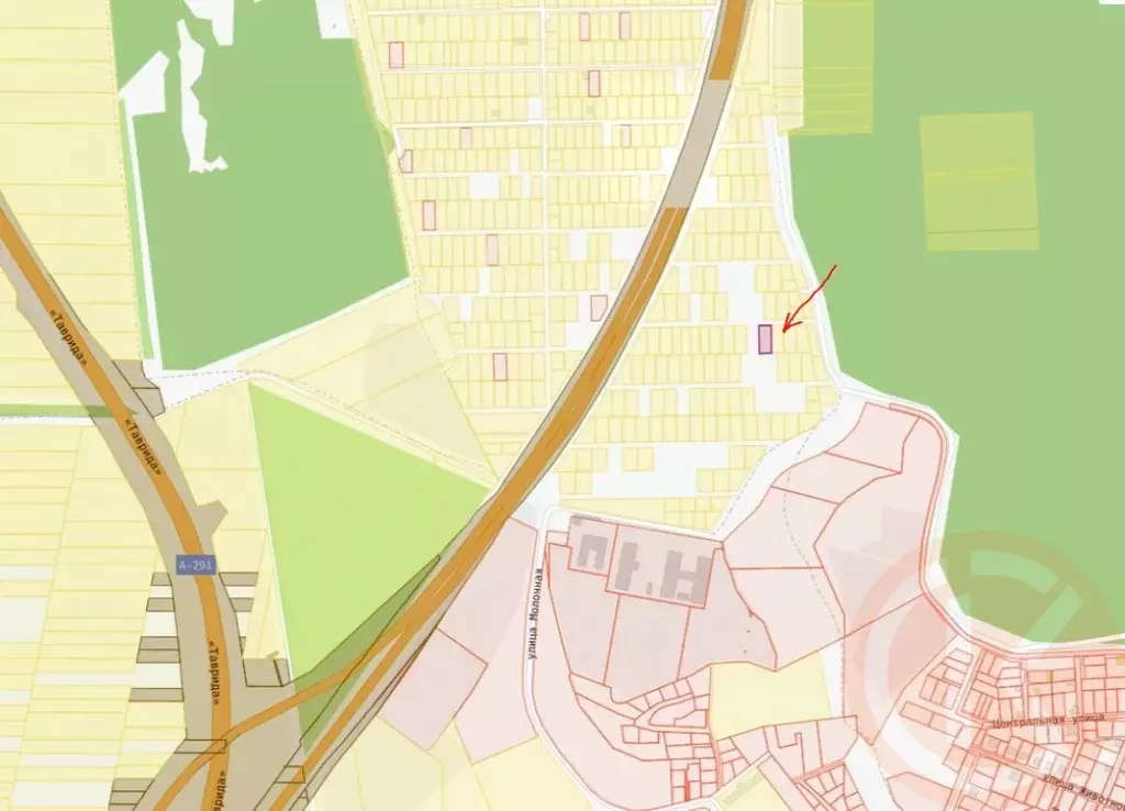 Участок в Крым, Симферопольский район, Перовское с/пос, Дубки 2 массив ... - Фото 0