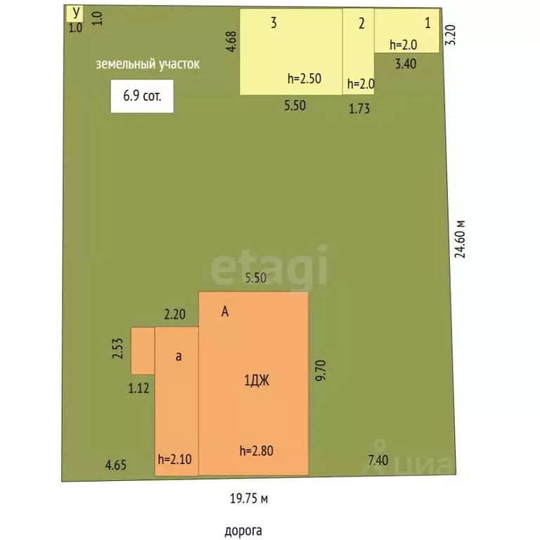 Дом в Татарстан, Набережные Челны ул. Карманова, 48 (64 м) - Фото 2