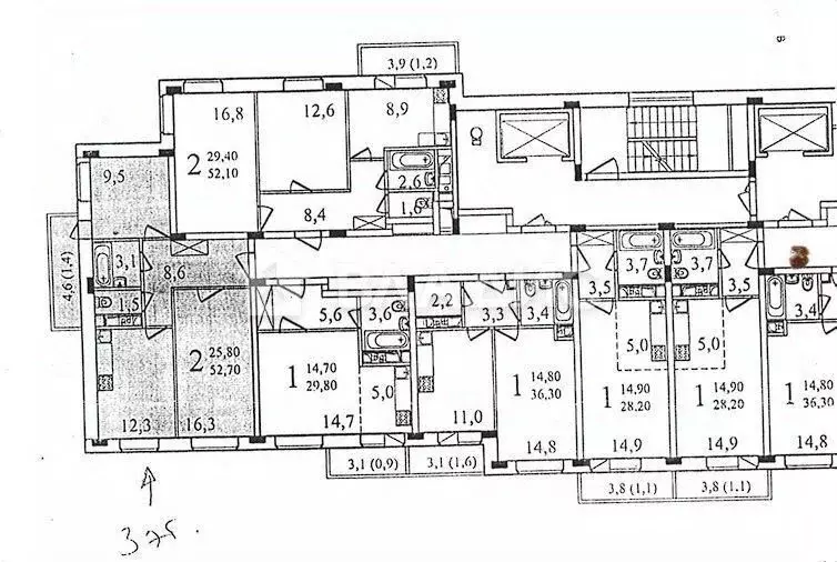 2-к кв. Московская область, Пушкино ул. Просвещения, 8к1 (53.9 м) - Фото 2