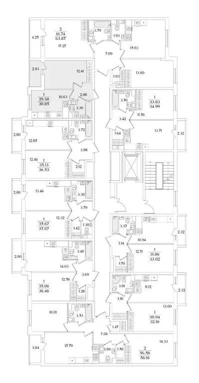 1-к кв. Санкт-Петербург ул. Тамбасова, 5Н (30.85 м) - Фото 1