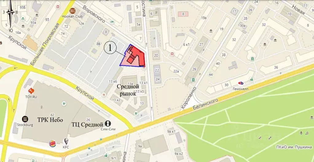 Офис в Нижегородская область, Нижний Новгород ул. Костина, 9 (717 м) - Фото 2