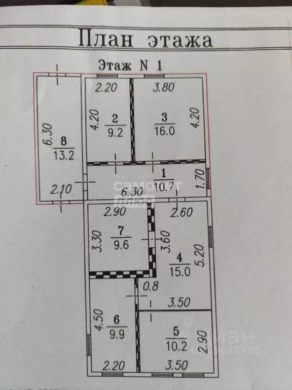 Дом в Омская область, Любинский рп ул. Советская, 124 (102 м) - Фото 2