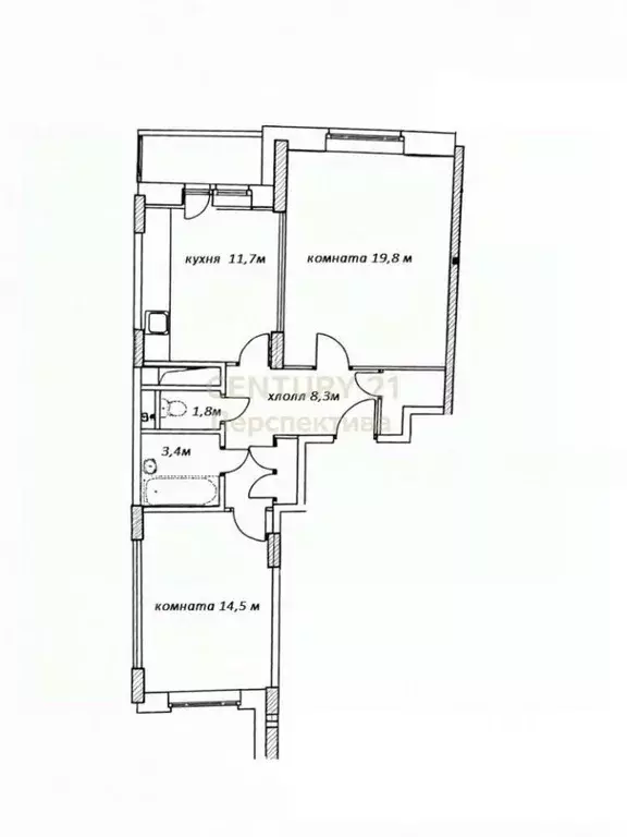 2-к кв. Московская область, Люберцы ул. 8 Марта, 59 (62.0 м) - Фото 2