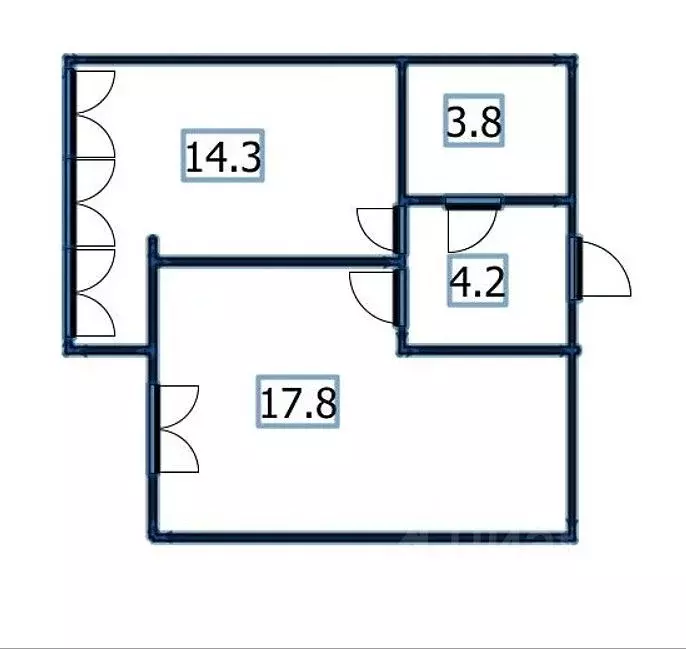 1-к кв. Краснодарский край, Анапа проезд Белорусский, 8Е (40.0 м) - Фото 2