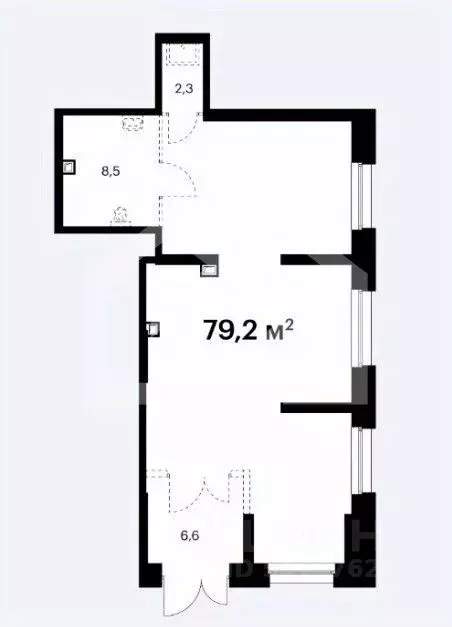 Торговая площадь в Московская область, Мытищи ул. Колонцова, 2Бк2 (79 ... - Фото 2