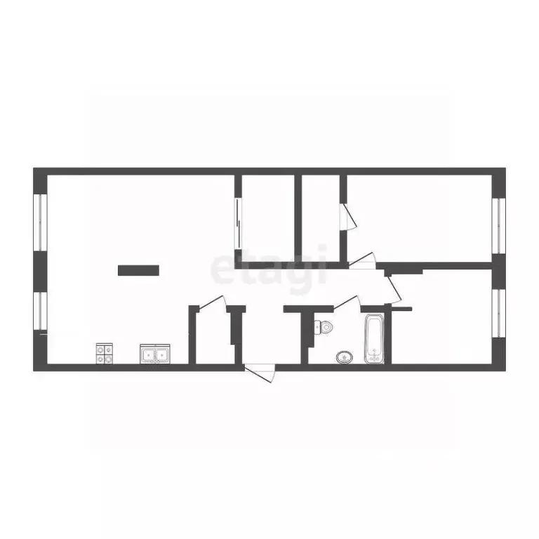 3-к кв. Тюменская область, Тюмень Новгородская ул., 14 (86.0 м) - Фото 2