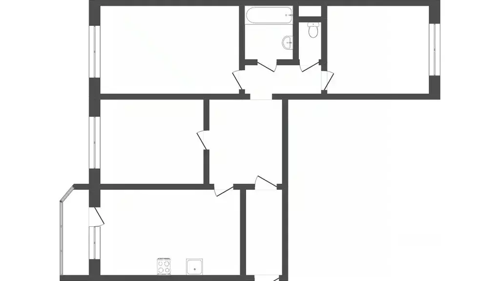 3-к кв. Тюменская область, Тюмень ул. Николая Семенова, 21 (85.5 м) - Фото 2