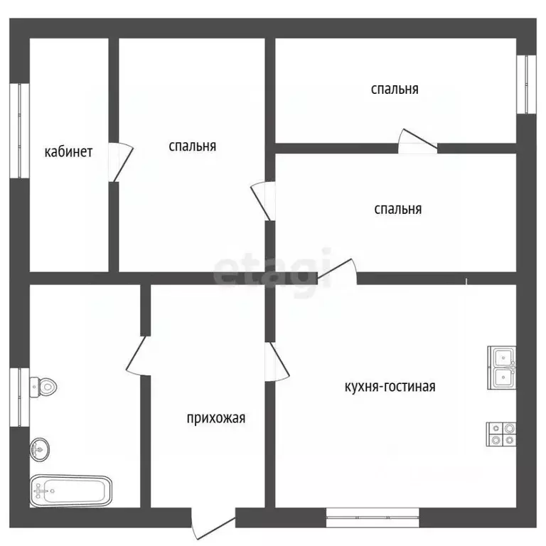 Дом в Севастополь СНТ Зеленстрой ТСН, 27 (85 м) - Фото 2