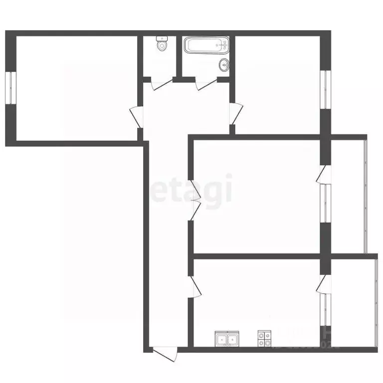 3-к кв. Костромская область, Кострома Паново мкр, 17 (59.1 м) - Фото 2