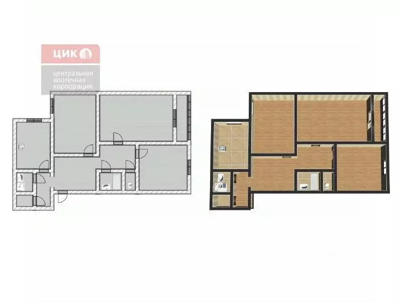 3-к кв. Рязанская область, Рязань Октябрьская ул., 37к3 (96.4 м) - Фото 1