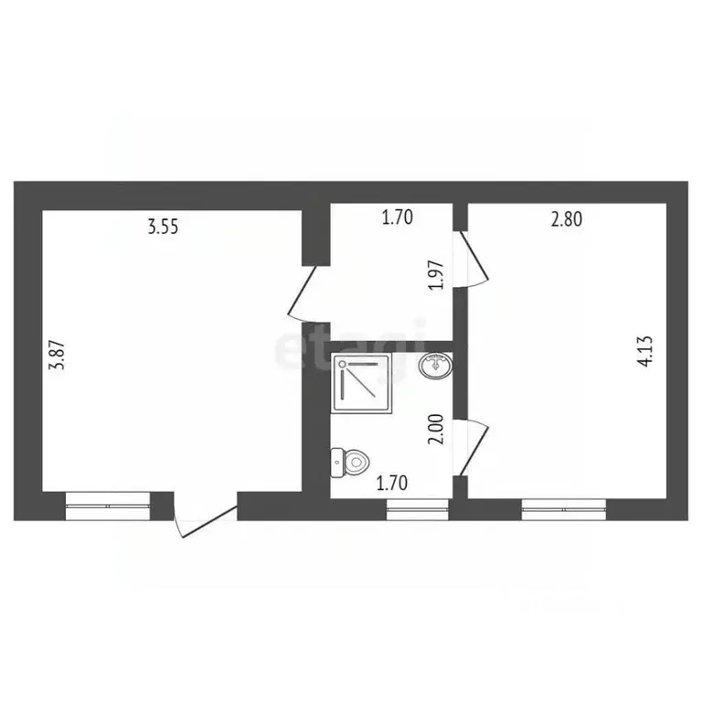 Дом в Крым, Черноморское пгт, Тарханкут СНТ 263 (32 м) - Фото 2