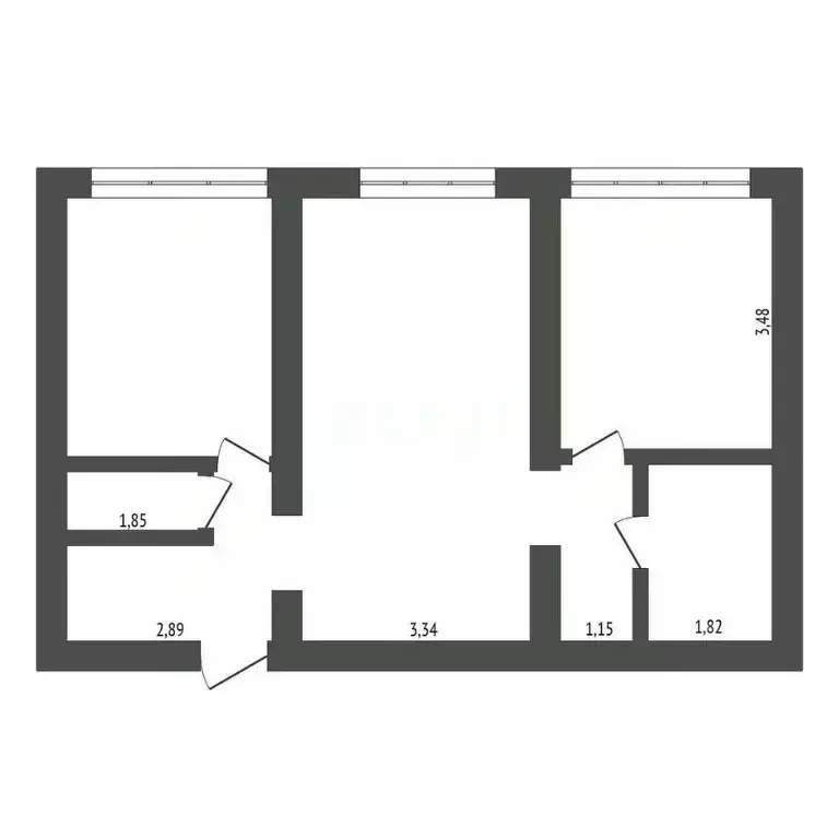 2-к кв. Амурская область, Благовещенск Батарейная ул., 7 (65.1 м) - Фото 1