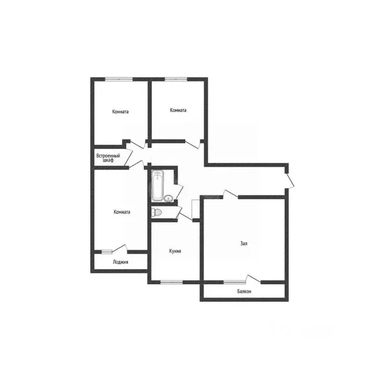 4-к кв. Алтайский край, Бийск ул. Сергея Лазо, 10 (77.0 м) - Фото 2