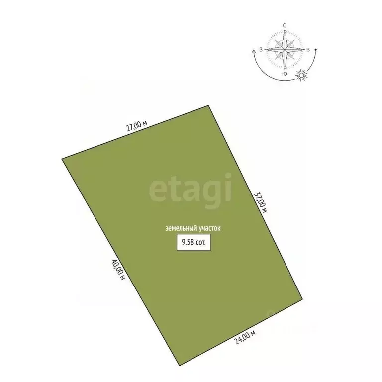 Участок в Амурская область, Благовещенский район, с. Чигири  (9.58 ... - Фото 2