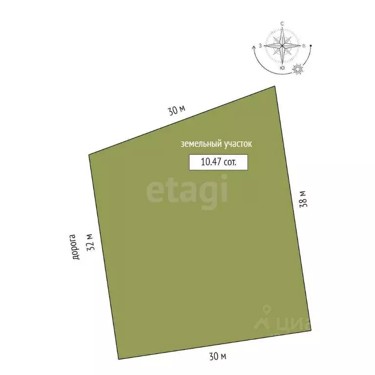 Участок в Тамбовская область, Тамбов городской округ, пос. Тригуляй ... - Фото 2