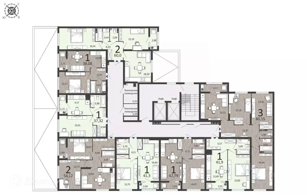 3-к кв. Рязанская область, Рязань ул. Островского, 122 (80.15 м) - Фото 1