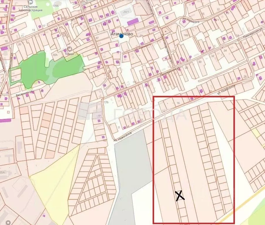 Участок в Кемеровская область, Новокузнецкий муниципальный округ, с. ... - Фото 2