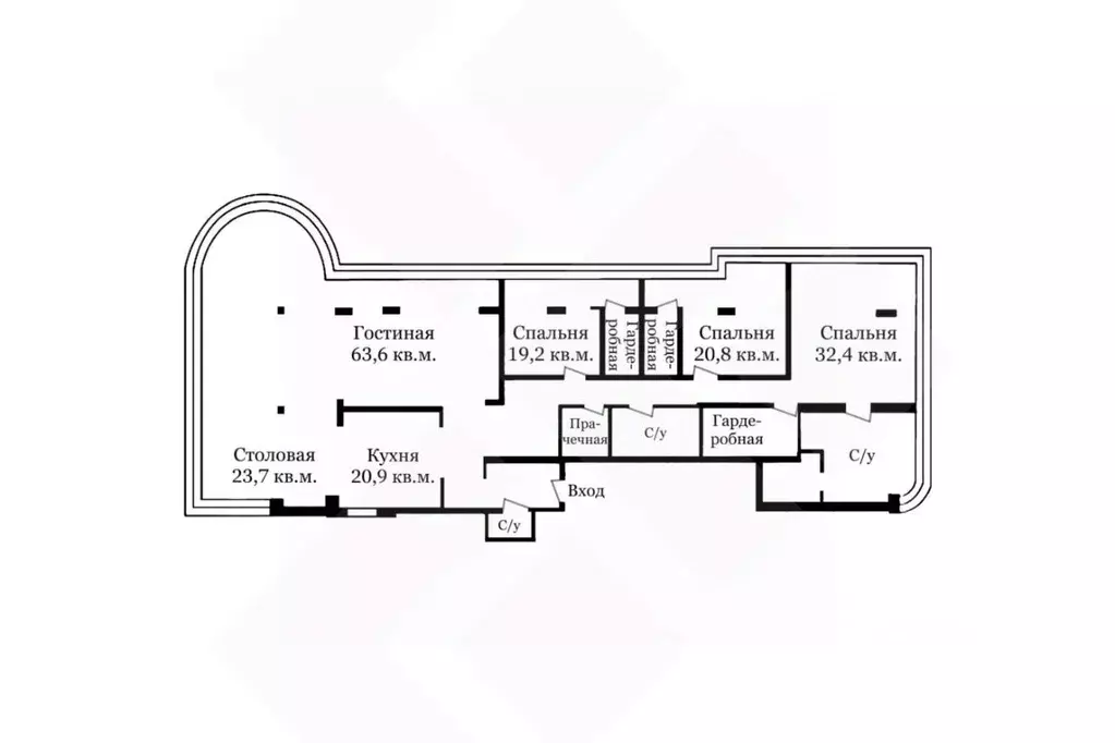 5-к кв. Москва Староволынская ул., 15к3 (301.0 м) - Фото 1