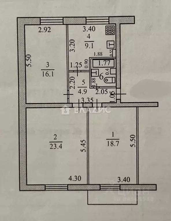 3-к кв. Краснодарский край, Новороссийск ул. Мира, 10 (76.0 м) - Фото 1