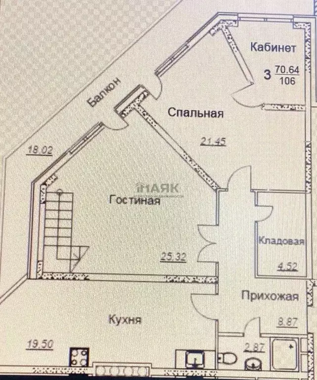 2-к кв. Краснодарский край, Анапа Промышленная ул., 2 (100.5 м) - Фото 2