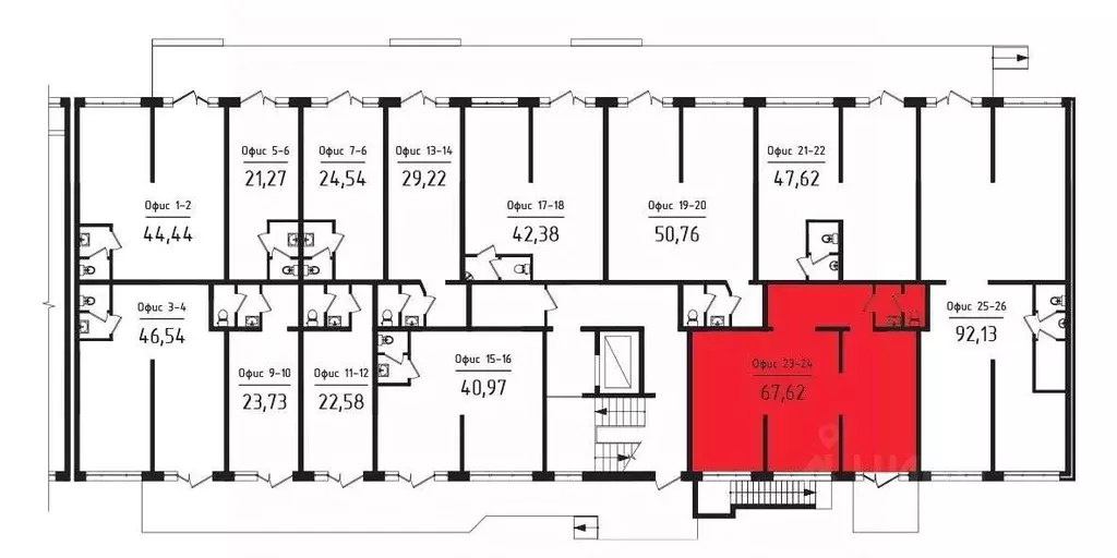 Офис в Адыгея, Майкоп Степная ул. (68 м) - Фото 2