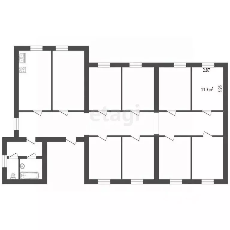 Комната Санкт-Петербург Офицерский пер., 8б (11.3 м) - Фото 2