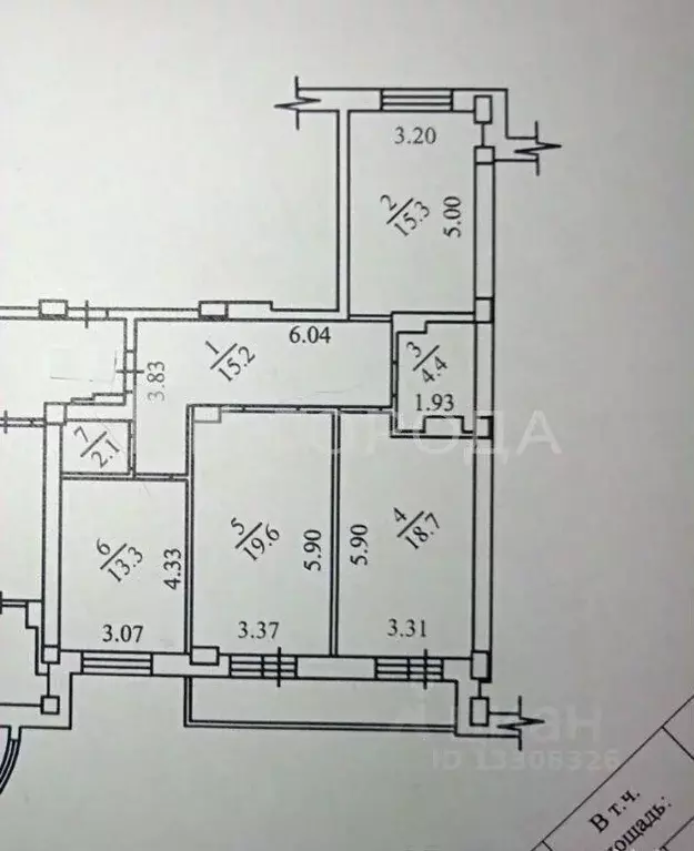 3-к кв. Новосибирская область, Новосибирск Стартовая ул., 1 (89.0 м) - Фото 1