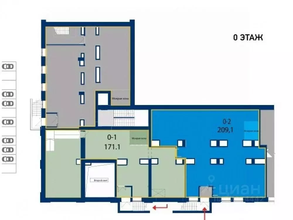 Торговая площадь в Москва Ленинградский просп., 47 (209 м) - Фото 2