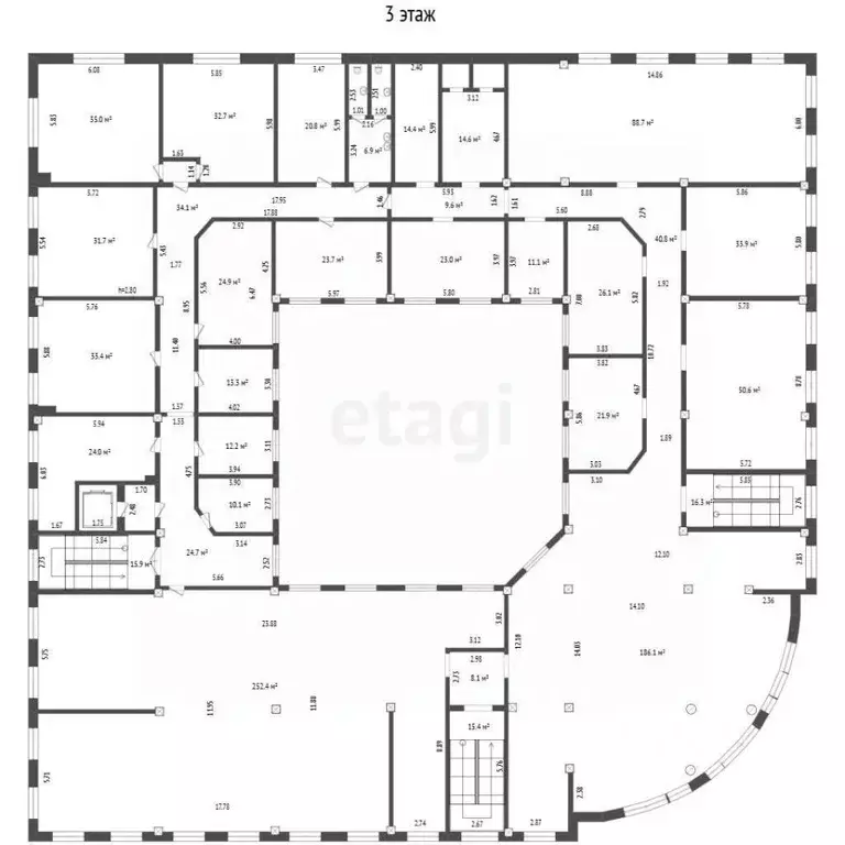 Офис в Кемеровская область, Новокузнецк ул. Орджоникидзе, 28А (633 м) - Фото 2