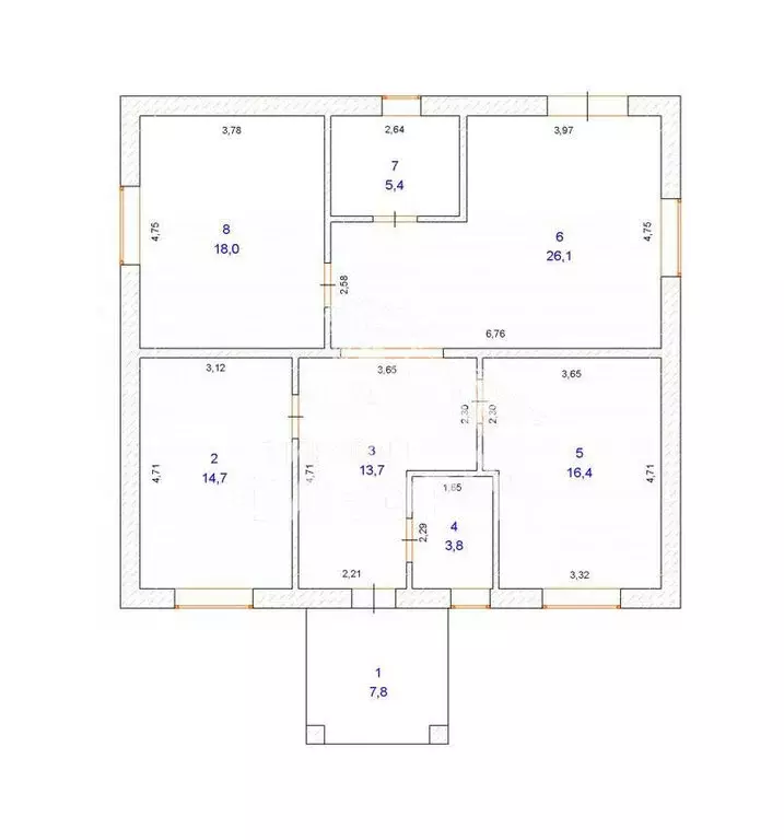 Дом в Нежинский сельсовет, СНТ Гвоздика, улица 11-я Линия, 204 (110 м) - Фото 2