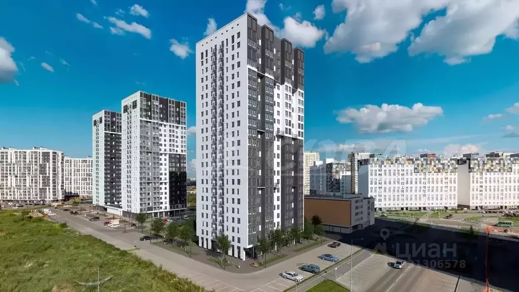 Студия Тюменская область, Тюмень ул. Фармана Салманова, 15 (24.0 м) - Фото 1