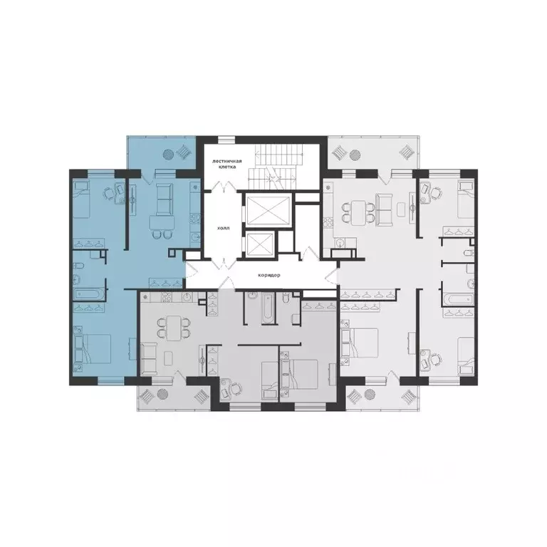 2-к кв. Тюменская область, Тюмень Горизонт жилой комплекс (59.86 м) - Фото 2