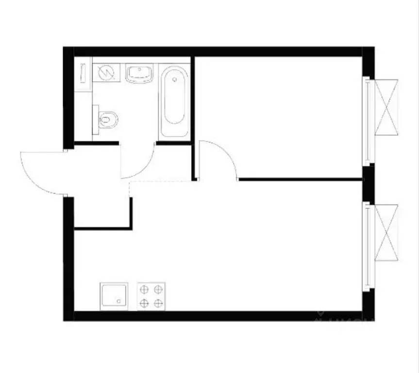 1-к кв. Москва Амурская ул., 2к2 (31.8 м) - Фото 2