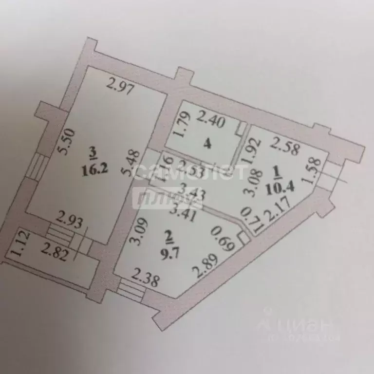 1-к кв. Липецкая область, Липецк ул. П.И. Смородина, 5А (40.6 м) - Фото 1