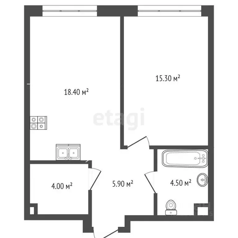 1-к кв. Москва Автозаводская ул., вл23 (48.1 м) - Фото 1